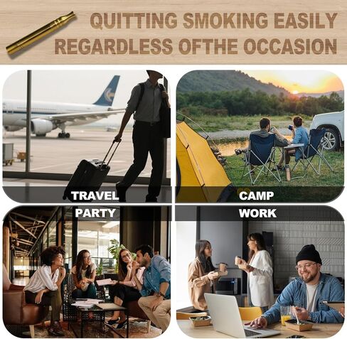 Natural Herbal Air Stick - Quit Bad Habit Air Device - Smoking Cessation Treatments - Upgraded Version Smokeless Inhaler | Flavored Air Diffuser Refreshing Support Smokeless Inhaler - 12 Pcs in Kuwait