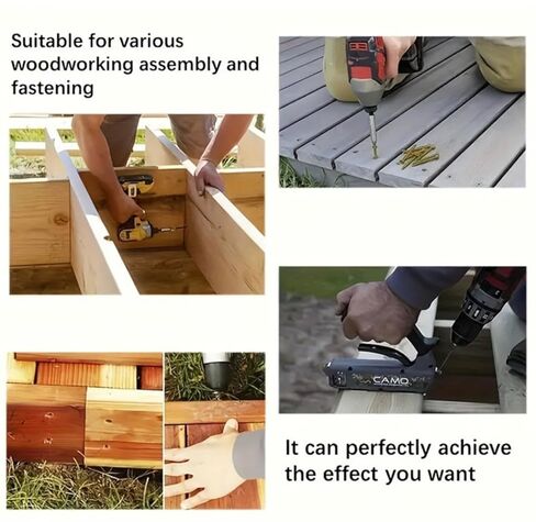 مجموعة متنوعة من مسامير الخشب من YIRAN، 150 قطعة، 3 مقاسات (3، 3-1/2، 4)، متضمنة لقمة نجمة T25، مطلية باللون البني الفاتح in Kuwait