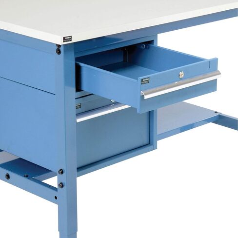 Global Industrial 48" W x 36" D Workbench, 1-1/4" Thick ESD Laminate Square Edge Complete Bench, Blue in Saudi Arabia