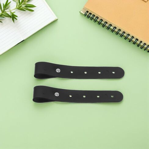 2 Pairs Piano Stand Straps: PU Leather Piano Lock Straps for Stand - Electronic Keyboard Secure Fixing Belt Holder for Concerts Parties in Saudi Arabia