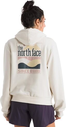 سترة بغطاء رأس للنساء من The North Face Exploring منذ '66 - بلوفر كاجوال، رسومات جريئة، جيب الكنغر in Saudi Arabia