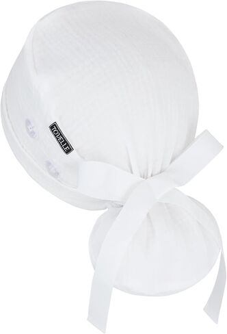 Ponytail Scrub Cap for Women – Solid White Surgical Cap with Buttons, Cotton Ponytail Scrub Caps, Adjustable Surgical Hat for Women to Secure Long Hair in Saudi Arabia