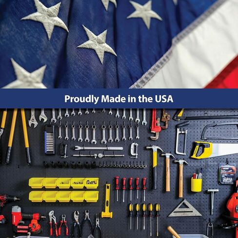 WallPeg Peg Board Bin Kit - Kit PB-4 - Pegboard Accessories for Garage Storage & Tool Organizer - Workbench Bins Pegboard Accessories in Kuwait