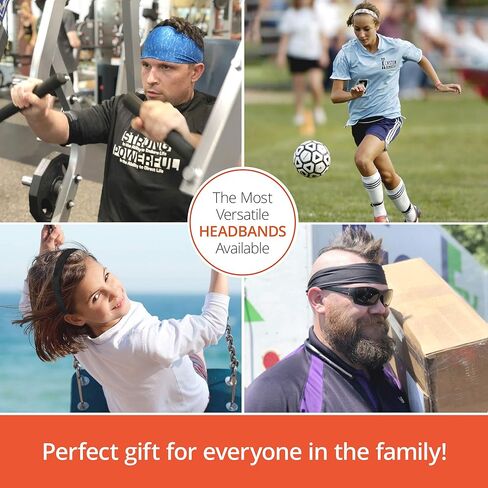 BaniBands 3 عبوات من عصابات الرأس للرياضات النسائية | مثالي للتمارين الرياضية واليوجا والعرق واللياقة البدنية واللياقة البدنية والجري والركض | لا العصابات الانزلاق | صنع في الولايات المتحدة الأمريكية | ملكي، أصفر، أوركيد in Kuwait