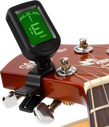 Professional Guitar Accessories Set - Durable Capo, 3-in-1 String Winder Cutter Plier, Clip-on Tuner, Guitar Picks for Acoustic Classical Electric Guitars in Saudi Arabia
