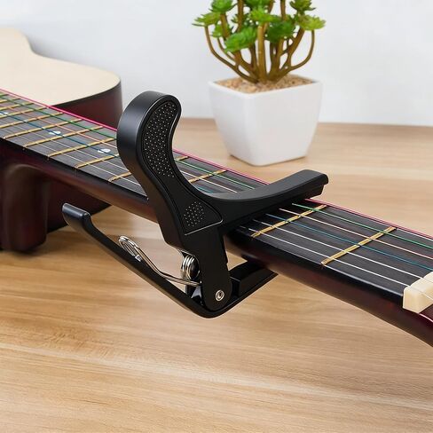 Professional Guitar Accessories Set - Durable Capo, 3-in-1 String Winder Cutter Plier, Clip-on Tuner, Guitar Picks for Acoustic Classical Electric Guitars in Saudi Arabia