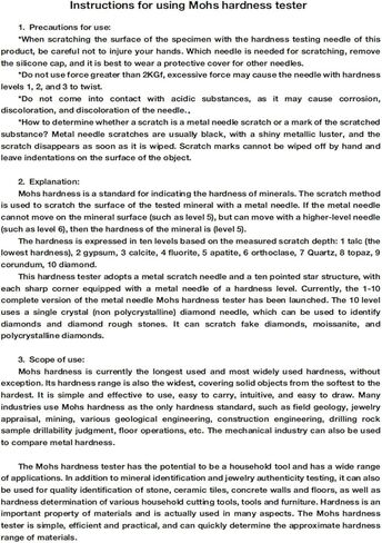 Mohs Hardness Test Kit, 1-10 Scale Tester Pen with Ten Star Design for Rock, Industrial and Gemstone and Mineral, Mineral & Rock Hardness Tester for Geologists, Collectors & Hobbyists in Kuwait