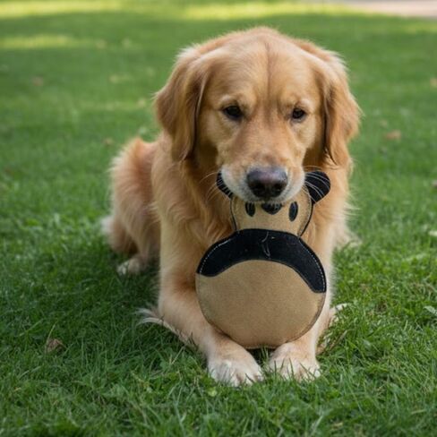 Natural Suede Leather Chew Toy for Adult Dogs, Puppies, | Tough, Durable, and Fun | Chewing Interactive Pet Toy (Bone Shape) in Kuwait