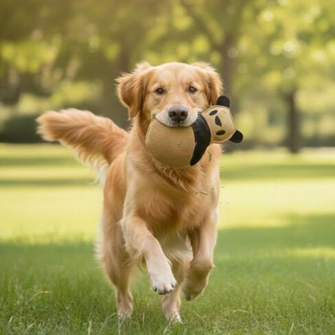 Natural Suede Leather Chew Toy for Adult Dogs, Puppies, | Tough, Durable, and Fun | Chewing Interactive Pet Toy (Bone Shape) in Kuwait