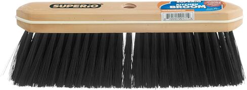 Broom Refill Head for Kitchen and Home Broom - Heavy Duty Household Broom Easy Sweeping Dust and Wisp Floors and Corners (Black- Tampico & Synthetic) in Kuwait