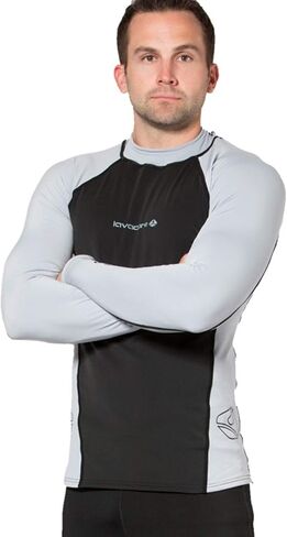 Lavacore Lavaskin Scuba Diving Men's Long Sleeve Shirt - Black/Grey - X-L... in Kuwait