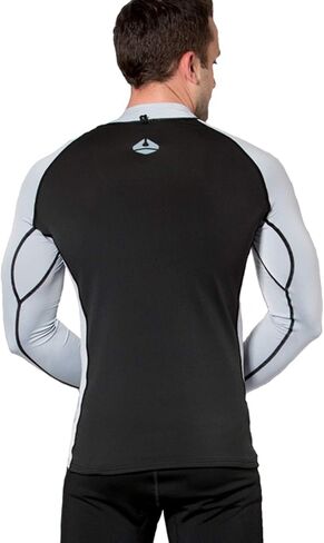 Lavacore Lavaskin Scuba Diving Men's Long Sleeve Shirt - Black/Grey - X-L... in Kuwait