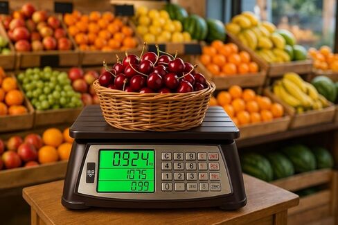 Price Computing Scale, Commercial Food Scale, Counting Function,66lb/30kg,1g, Rechargeable, Waterproof Design, Stainless Steel Keys,Large LCD for Produce, Farmers Market, Grocery, Deli, Meat, Retail in Saudi Arabia