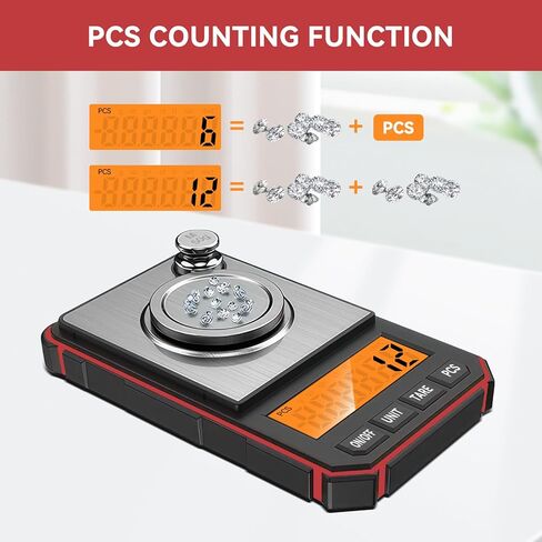 مقياس العملات الرقمية TADA 100 جرام/0.001 جرام لهواة جمع العملات المعدنية وصرافي البنوك والاستخدام المنزلي مقياس Mg للجيب لوزن المساحيق والمجوهرات in Kuwait
