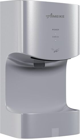 Automatic Commercial Wall Mounted Hand Dryer with Drip Tray, Compact High Speed 110V 1300W, Adjustable Hot & Cold Air, Low Noise for Bathroom & High-Traffic Restrooms,Sliver in Saudi Arabia