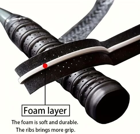 2 PCS Tennis Racket Grip Tape Badminton Racket Grip Tape for Tennis Badminton Squash Rackets in Saudi Arabia