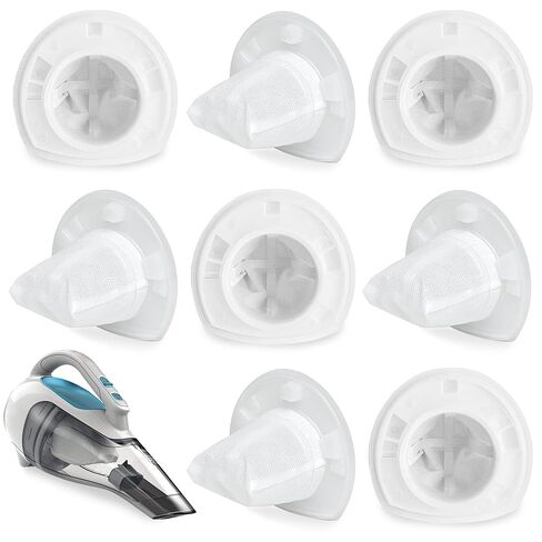 مرشحات بلاك اند ديكر البديلة VF110 للمكنسة اليدوية - 8 عبوات مرشح قابل للغسل وإعادة الاستخدام متوافق مع CHV9610، CHV1210، CHV1410، CHV1410B، CHV1410L، CHV1510 in Kuwait