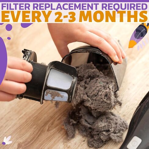 مرشحات بلاك اند ديكر البديلة VF110 للمكنسة اليدوية - 8 عبوات مرشح قابل للغسل وإعادة الاستخدام متوافق مع CHV9610، CHV1210، CHV1410، CHV1410B، CHV1410L، CHV1510 in Kuwait