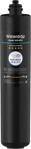 Waterdrop RF15 Replacement Filter Cartridge For 15UA/15UB/15UC Under Sink Water Filter, Reduces PFOA/PFOS, PFAS, Lead, Chlorine, Bad Taste & Odor, NSF/ANSI 42 Certified, 19K Gallons High Capacity in Kuwait