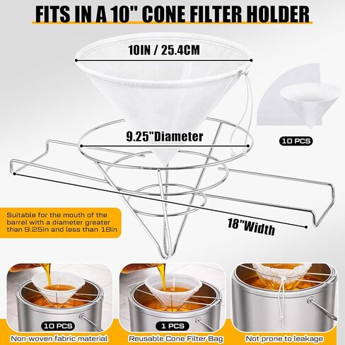 Maple Syrup Evaporator Pan 24 x 18 x 6 Inch with 10" Fryer Filter Stand 10 Pcs Fryer Oil Filter a Thermometer Stainless Steel Maple Syrup Pan for Boiling Syrup for Home Outdoor in Saudi Arabia