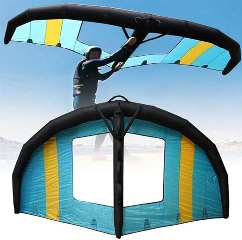 Portable Inflatable Windsurfing Wing 4㎡ 5㎡ 6㎡ with Window, Handheld Surf Sail for Kitesurfing, Foil Board, Adult Outdoor Water Sports, Wind Surfing Equipment in Saudi Arabia