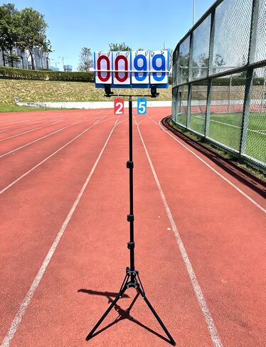 2025 Upgraded Waterproof Windproof, Scoreboard Score Keeper Score Flipper for Outdoor/Indoor Sports or Games, such as Basketball, Cornhole, Tennis, Table Tennis etc, Adjustable Height with Stand Tripod in Kuwait