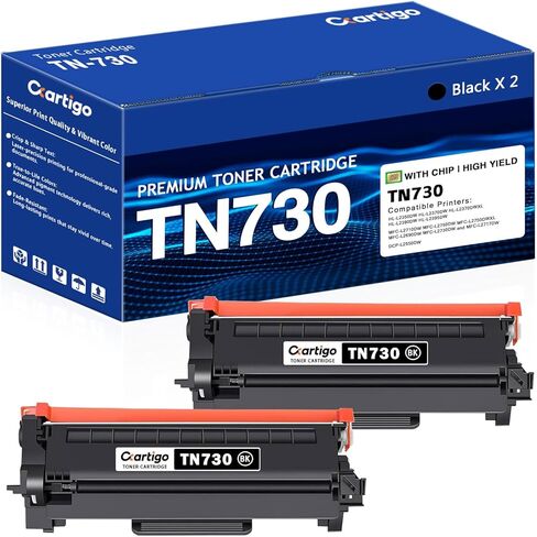 TN730 خرطوشة الحبر الأسود 1 باكب باكب لترويد TN-730 TN 730 متوافق مع الأخ MFC-L2710DW MFC-L2750DW HL-L2350DW HL-L2370DW HL-L2390DW HL-L2395DW DCP-L2550DW PRINTER in Kuwait