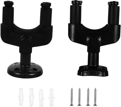 Baluue 2pcs Acoustic Electric Guitar Wall Hanger Hooks for Bass Ukulele Stand Holder with Screws, Anti-Slip Guitar Holder Mount Rack for Musical Instruments in Saudi Arabia