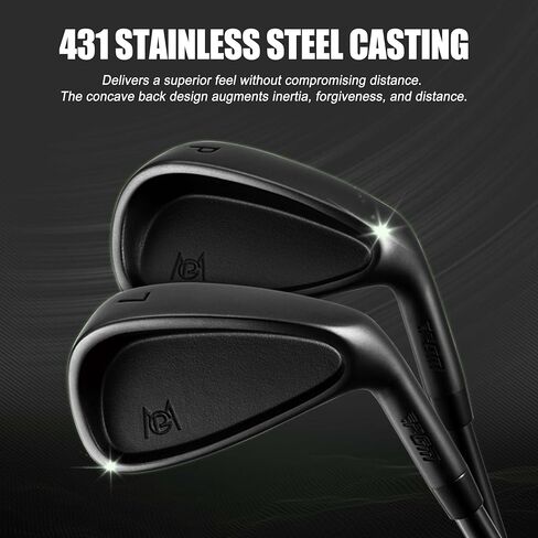 PGM Golf Clubs Irons Set (5, 6, 7, 8, 9, PW,) with Graphite Shafts for Right-Handed Golfers, CNC-Milled deep Grooves and alow Center of Gravity in Saudi Arabia