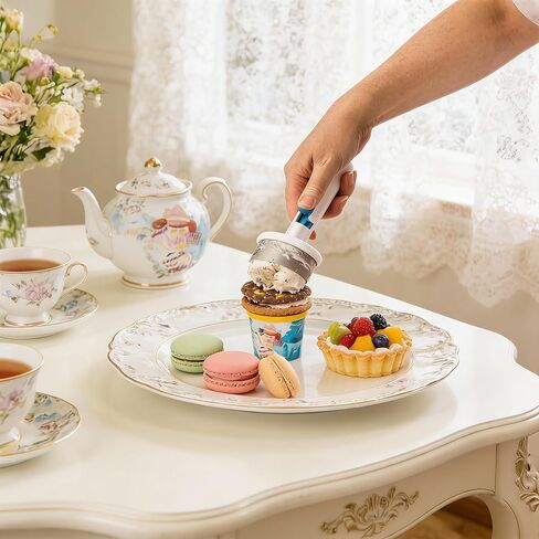 Ice Cream Cookie Sandwich Maker, Stainless Steel Dessert Making Tool, Easy Release Sandwich Scoop for Kitchen & Dessert Shop Use in Saudi Arabia