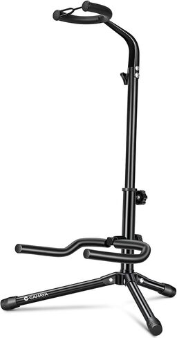 CAHAYA Guitar Stand Floor Adjustable - Folding Universal Guitar Holder Instrument Tripod Stand Fit for Acoustic Electric Classical Guitars Bass Banjo Mandolin in Saudi Arabia