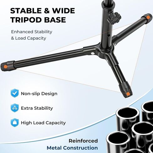 CAHAYA Guitar Stand Floor Adjustable - Folding Universal Guitar Holder Instrument Tripod Stand Fit for Acoustic Electric Classical Guitars Bass Banjo Mandolin in Saudi Arabia