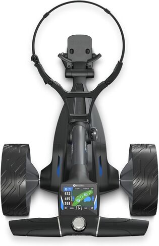 Motocaddy New M5 GPS DHC Electric Caddy Cart Bundle with Holders for Umbrella/Scorecard/Drink, Device Cradle, Bushnell Wingman, 5 Ball Markers, & 1 Magnetic Hat Clip in Kuwait