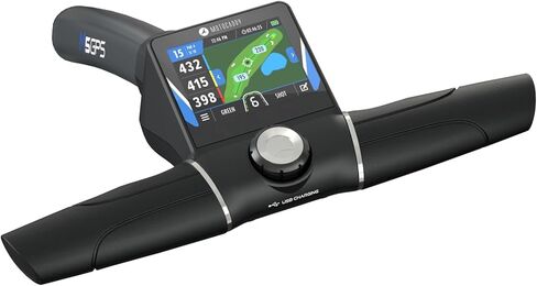 Motocaddy New M5 GPS DHC Electric Caddy Cart Bundle with Holders for Umbrella/Scorecard/Drink, Device Cradle, Bushnell Wingman, 5 Ball Markers, & 1 Magnetic Hat Clip in Kuwait