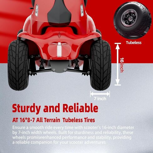 2-in-1 Heavy Duty Electric Golf Cart & Adults Mobility Scooters - 1000W Motor, 4 Fat Tires, Multi-Mode Rear Trunk, 3 Speed Control, Long Range Battery, Remote Keys in Saudi Arabia