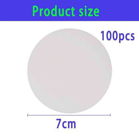 7cm Diameter Cellulose Lab Filter Paper,Qualitative Filter Paper Circles, 20 Micron Particle Retention, Medium Flow Filtration Speed (70mm) in Saudi Arabia