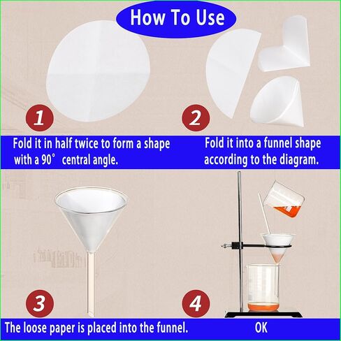 7cm Diameter Cellulose Lab Filter Paper,Qualitative Filter Paper Circles, 20 Micron Particle Retention, Medium Flow Filtration Speed (70mm) in Saudi Arabia