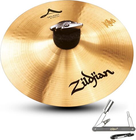 Zildjian A0210 8" Splash Drumset Cymbal W/Crash Type & Traditional Finish With ZKEY in Saudi Arabia