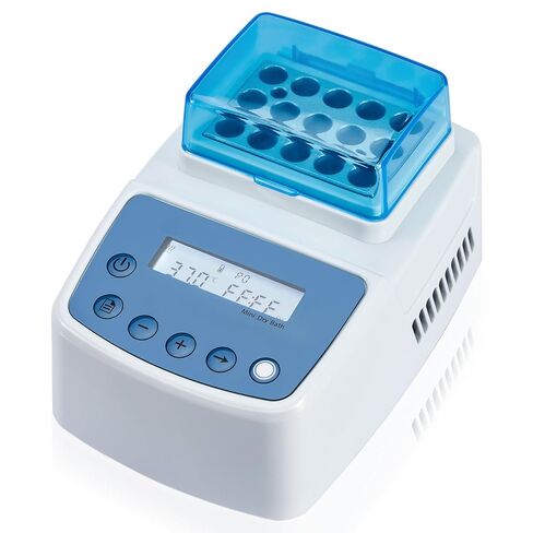 Mini Dry Bath Incubator with 15 x 1.5ml Heating Block, Digital Lab Thermostatic Heater with Timing Control, Up to 212℉/100℃, ± 0.5°C Accuracy in Kuwait