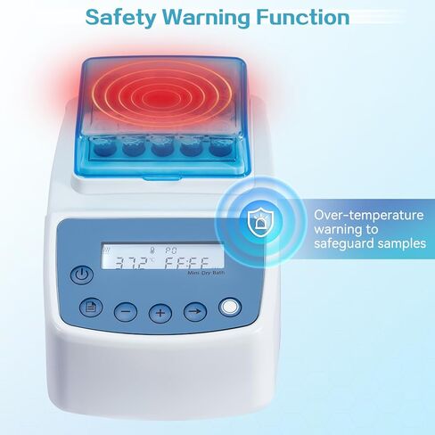 Mini Dry Bath Incubator with 15 x 1.5ml Heating Block, Digital Lab Thermostatic Heater with Timing Control, Up to 212℉/100℃, ± 0.5°C Accuracy in Kuwait