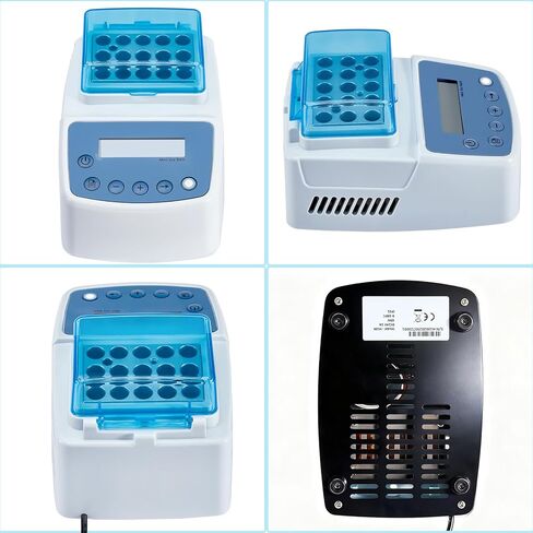 Mini Dry Bath Incubator with 15 x 1.5ml Heating Block, Digital Lab Thermostatic Heater with Timing Control, Up to 212℉/100℃, ± 0.5°C Accuracy in Kuwait