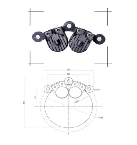 فرامل هوائية CNC سماكة القرص ثنائي النقطة 20 مم فرامل قرصية تعمل بالهواء DBK-20.2 in Kuwait