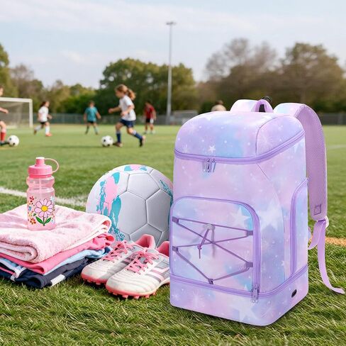 Soccer Backpack for Girls with Separate Ball Pocket and Shoe Compartment, Sports Bags for Soccer, Basketball, Volleyball in Saudi Arabia