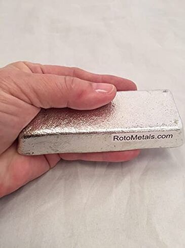RotoMetals Pewter -2 lb (2-1lb ingots) Alloy AC Casting Ingot Britannia Alloy-Made in USA in Saudi Arabia