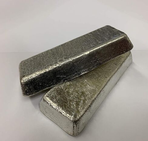RotoMetals Pewter -2 lb (2-1lb ingots) Alloy AC Casting Ingot Britannia Alloy-Made in USA in Saudi Arabia