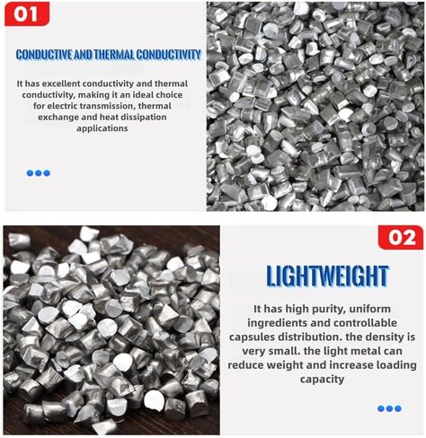 كريات معدنية من الزنك عالية النقاء 99.99% طلقة صغيرة من جزيئات كتلة الزنك حبيبات معدنية غير مؤكسدة للتجارب وأبحاث تنقية الطلاء الكهربائي (1 مم * 1 مم، 100 جرام) in Kuwait