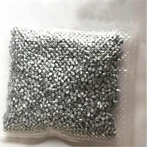 كريات معدنية من الزنك عالية النقاء 99.99% طلقة صغيرة من جزيئات كتلة الزنك حبيبات معدنية غير مؤكسدة للتجارب وأبحاث تنقية الطلاء الكهربائي (1 مم * 1 مم، 100 جرام) in Kuwait