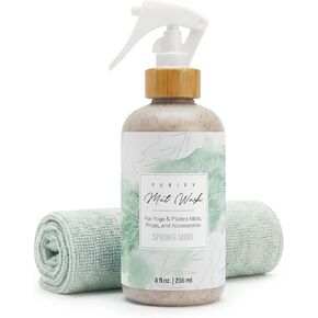 Organic Yoga Mat Cleaner Spray | 8oz Summer Bloom with Microfiber Cloth | Made in the USA | Safely and Effectively Cleans All Mats and Pilates + Yoga Accessories in Kuwait