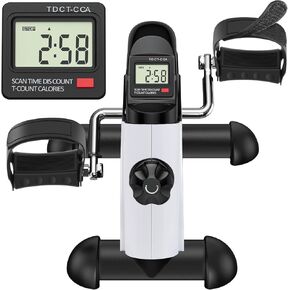 Tabeke Under Desk Bike Pedal Erickiser - Mini Exercise Bike for Arm/Leg Exercise ، Pedal Exerciser لكبار السن مع شاشة LCD in Kuwait