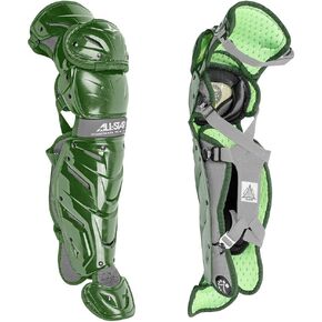 All-Star System 7 Axis Leg Guards - Youth - Elite-Level Protection with Patented LINQ Hinge, DeltaFlex Harness, Shapable Plastic Shells, and Full Coverage for Confident Blocking, Throwing, and Running in Kuwait